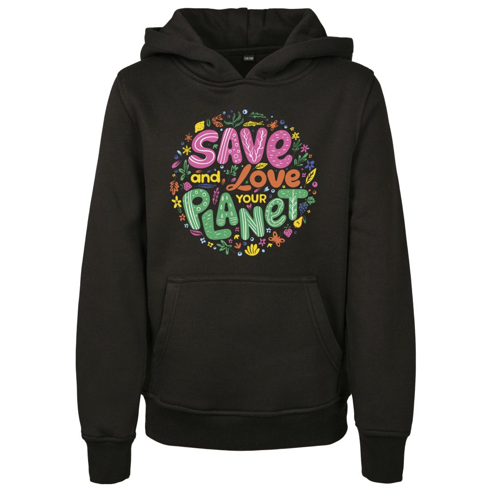 Mister Tee - Save And Love Kinder Hoodie/Pullover - Schwarz